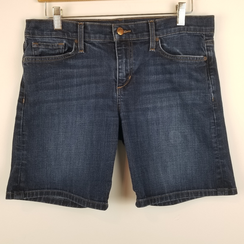 Joe’s Jeans Chrissy Shorts W29 Dark Wash Stretch Denim‎ Mid Rise